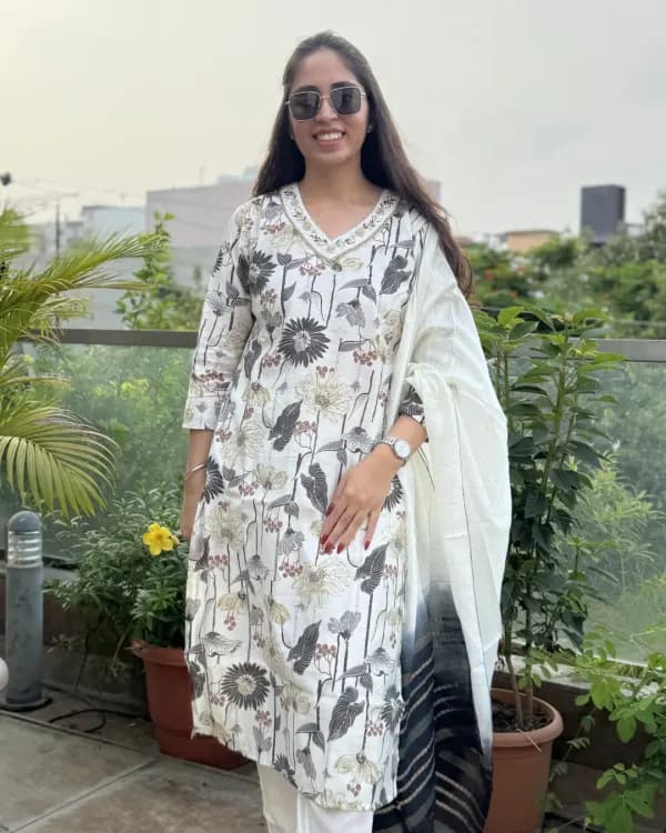Tanya - Printed 3-piece Suit