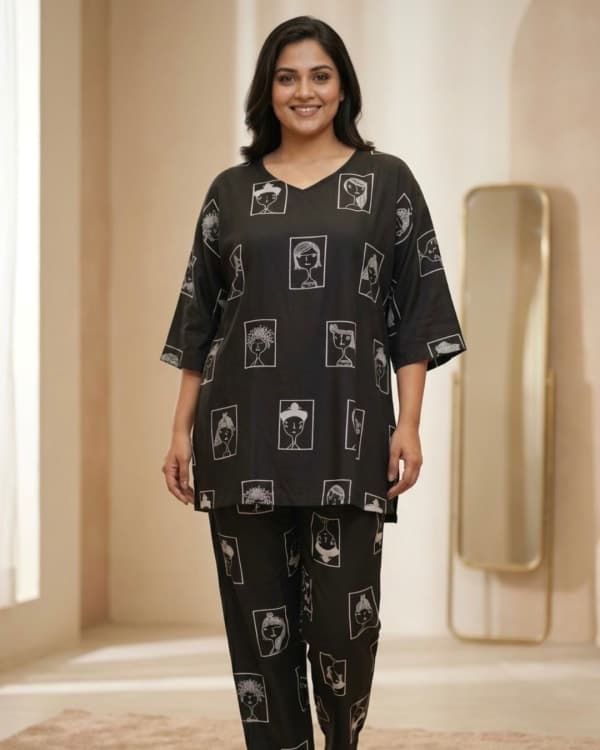 Nayika – Rayon Cotton Co-ord Set